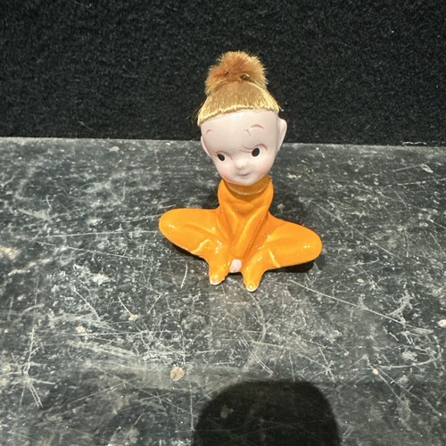 Vintage ceramic pixie - vintage, elf