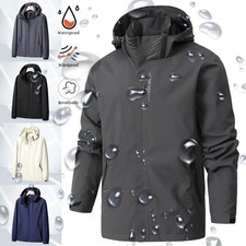 Mens Waterproof Windbreaker