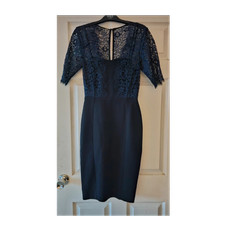 Bennett navy floral lace - l.k.,