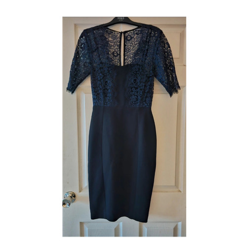 Bennett navy floral - navy, lace