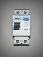 HAGER 100 AMP 30mA DOUBLE POLE RCCB RCD TYPE AC CD 284U 164355s