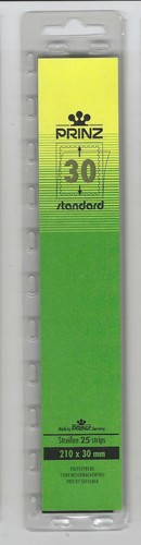 Prinz stamp mounts 30mm - stamp, x210mm
