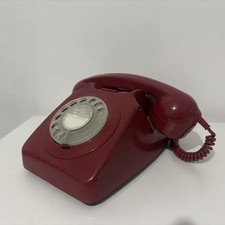 Vintage Red Telephone 746 Gen 79/2 - No BT Plug - Untested Nice display item