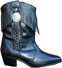 Ladies Genuine Black Leather