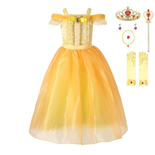 Girls princess belle costume - princess,