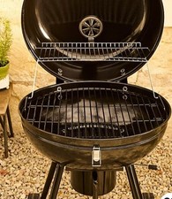 Black 56cm Trolley BBQ