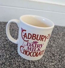 Cadbury's Dairy Milk Chocolate Mug Vintage Red/Purple Logo 9cm x 8cm Ceramic
