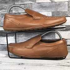 Base London Veer Men’s Brown Leather Slip On Loafers - UK 8 / EU 42 - VGC