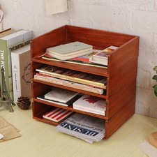 Wooden letter tray desktop - wooden,