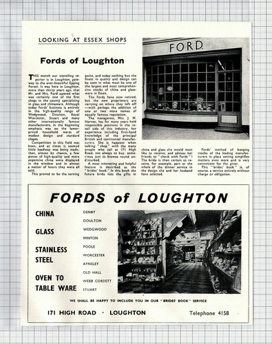 Fords loughton essex mrs - of,