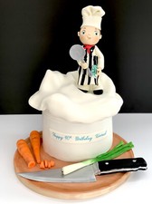 Cook Chef ,Knife ,2 Carrots