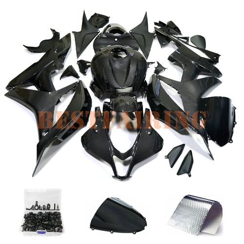 Black carbon fiber fairing - black,