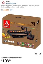 Atari Flashback 8 Gold Deluxe 40th Anniversary Edition HD Console