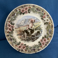 Churchill Stoneware Display Plates ~ Hunting Dogs x 3.