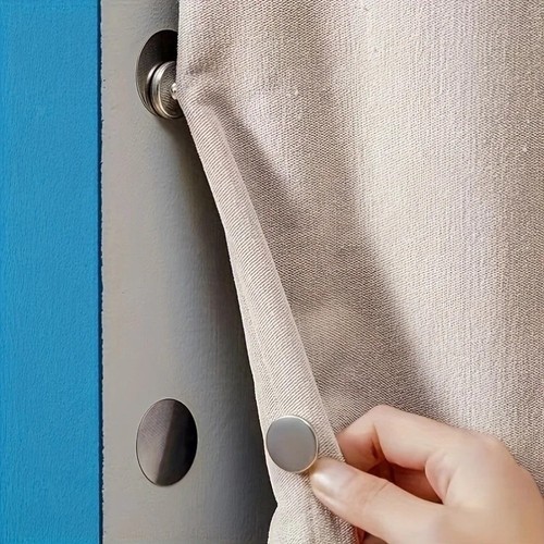 Magnetic curtain tiebacks wall - magnetic,