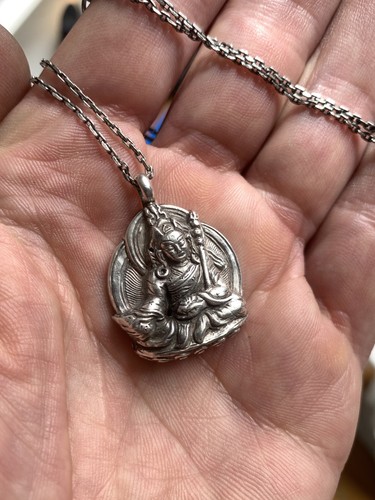 Antique guru rinpoche - guru, sterling
