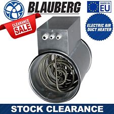 250mm Electric Air Duct Heater Circular Ventilation Heating Battery 1 Ph 6.0 Kw