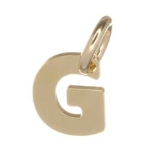 9ct Gold Alphabet Pendant Charm Initial Letter 375 Jewellery - A-Z - 14mm