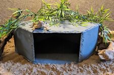 XXL Large Personalised Laser Engraved Slate Corner Cave Hide Basking Reptile
