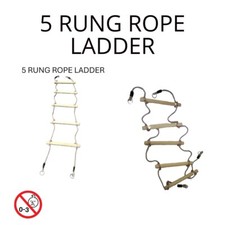 CHILDREN'S 5 RUNG ROPE LADDER