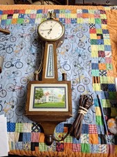 Vintage Warren Telechron Model 2F81 Electric Banjo Wall Clock