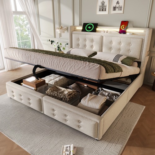 4ft6 double ottoman - 4ft6, frame