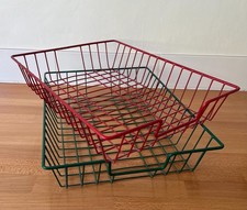 2 X Vintage Painted Wire