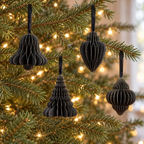 Black gold paper - black, &