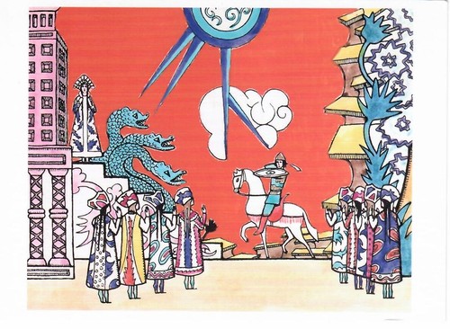 Art postcard hand colored - art,