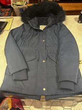 M&S Girls School Coat Navy