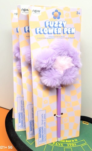 Purple novelty fuzzy flower - 1,