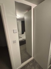 55W x 80in H Modern Rectangle Frameless Wall-Mounted Gym Dance Decoration Mirror