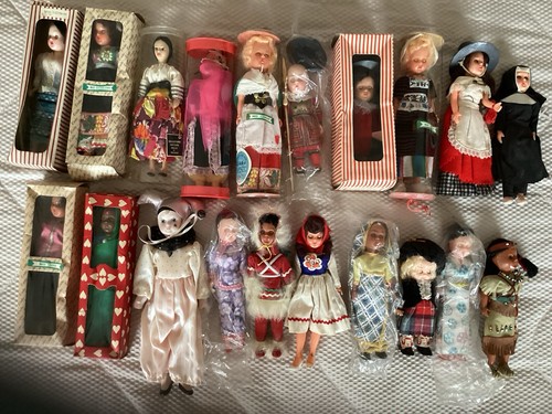 Vintage souvenir foreign dolls - foreign,
