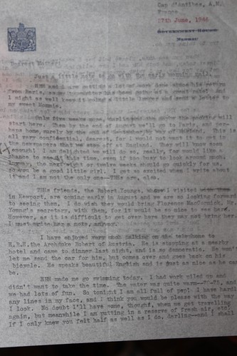 Letter from the duke duchess - letter,