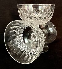 FABULOUS PAIR of VICTORIAN CRYSTAL CHAMPAGNE SAUCERS/COUPES  ANTIQUE c1890