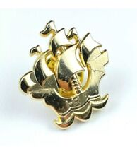 BLUE PETER GOLD ENAMEL PIN BADGE | NOVELTY KIDS TV SHOW