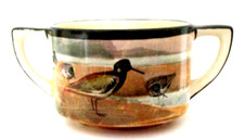 ROYAL DOULTON SERIESWARE ANTIQUE SUGAR BOWL - GAME BIRDS A, OYSTER CATCHER D4586