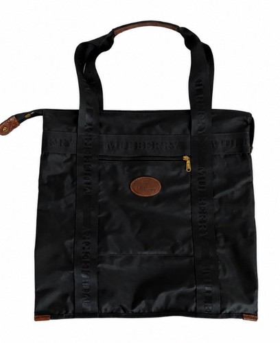 Vintage black nylon - black, mulberry