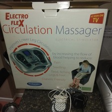 Electro Flex Circulation Foot Massager Includes Pads Battery or 4.5v DC 