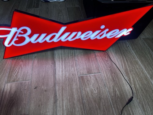 Budweiser beer light - up, sign