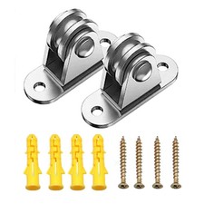 2Pcs Small Pulley Block Wheel