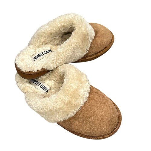 Minnetonka tan cream mules - tan,