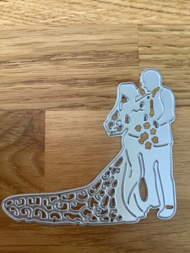 Bridal couple cutting die for