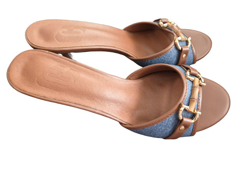 Denim tan heeled - tan,