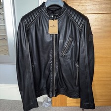 Belstaff mens black leather - black, v