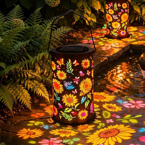 Colorful sunflower glow - colorful,