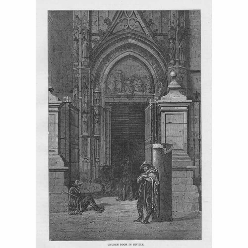 Spain church door - door, in