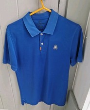Nike Golf Tommy Fleetwood Limited Edition Polo Shirt Blue Size UK S Small