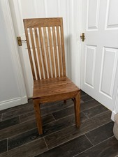 4 Wooden Dining Chairs solid