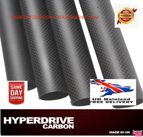 Carbon fiber tube matte - matte, plain